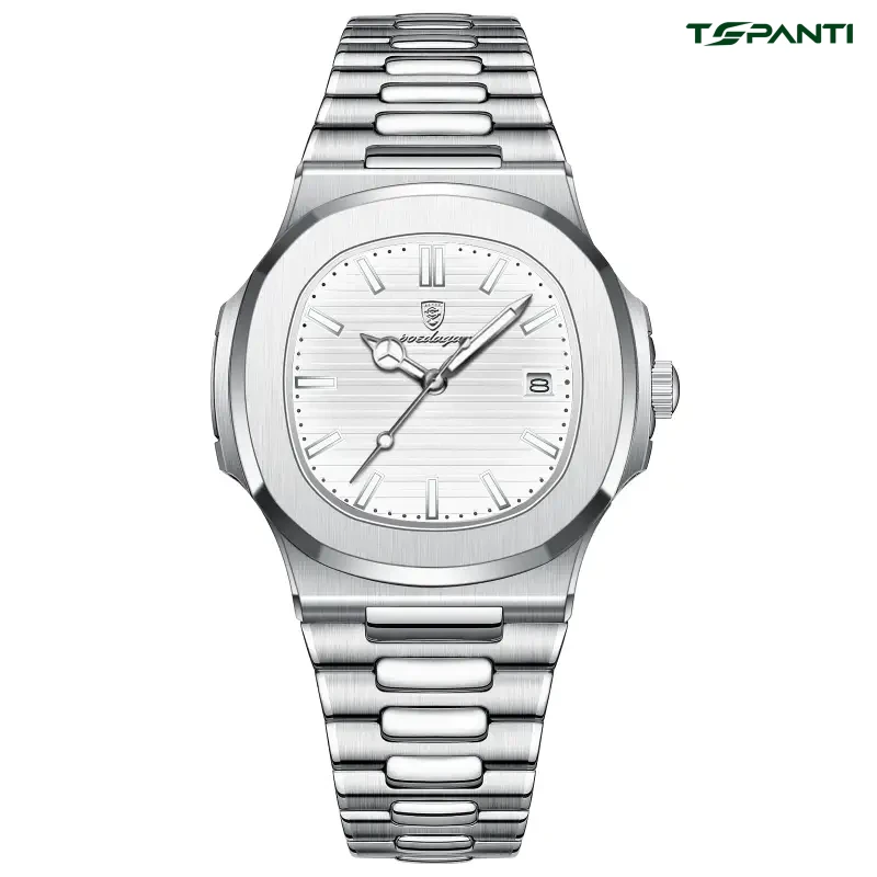 POEDAGAR 613 Men’s Square Quartz Watch