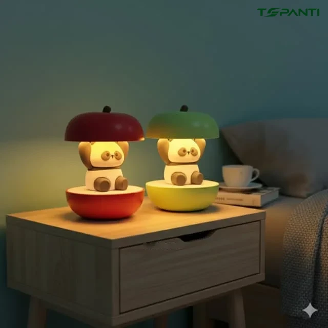 Premium Panda Apple LED Night Light L0296