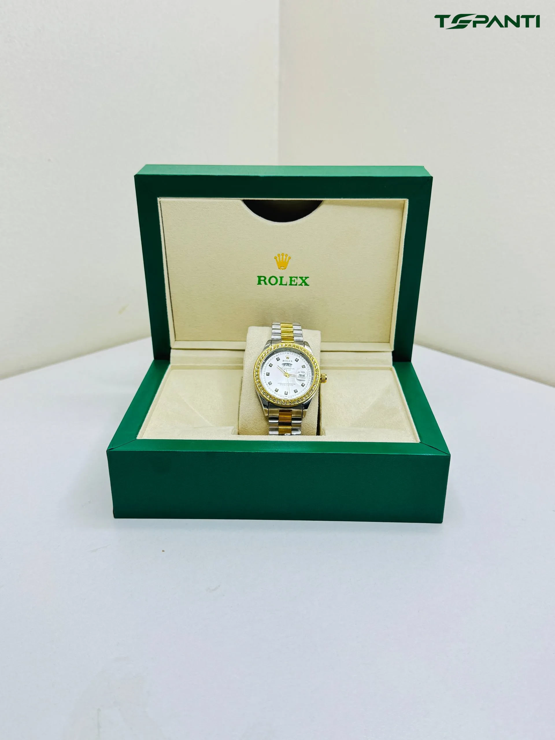 Rolax Premium Watch With Luxury Green Watch Box
